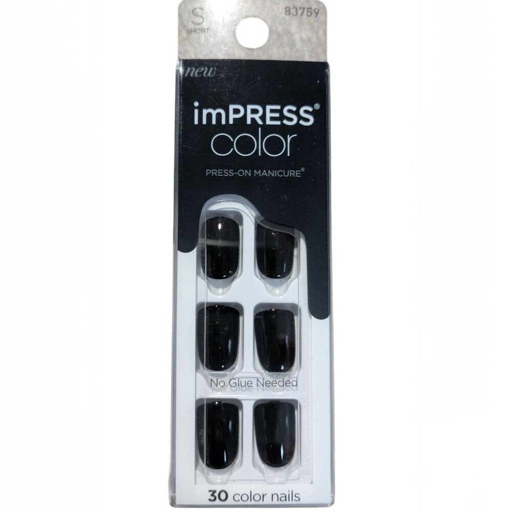 NWT imPRESS color black nails
